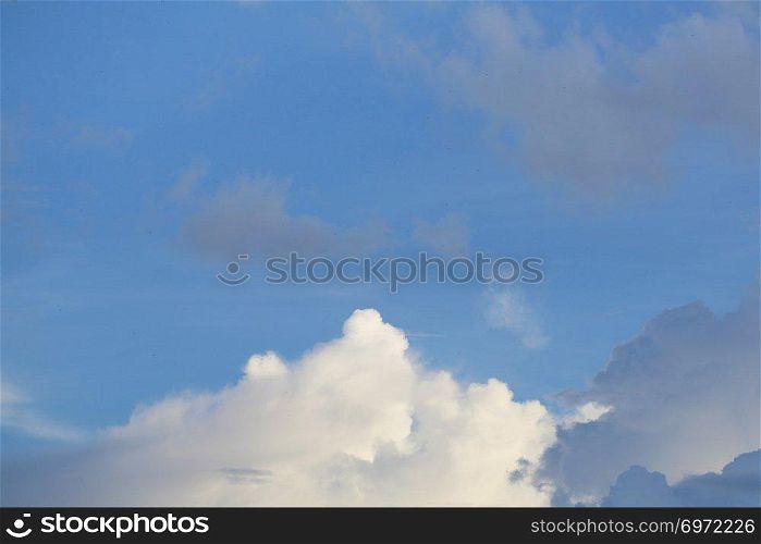 Sky background with cloud on a day