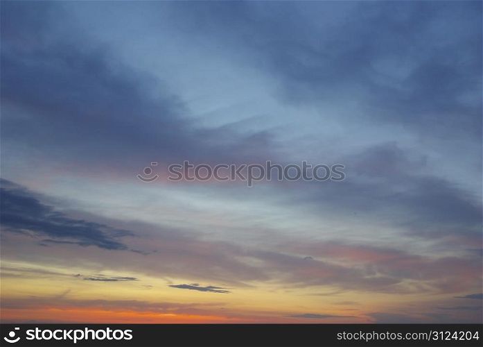 Sky background with tiny clouds