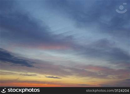 Sky background with tiny clouds