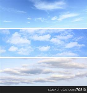 Sky backgrounds set (horizontal)