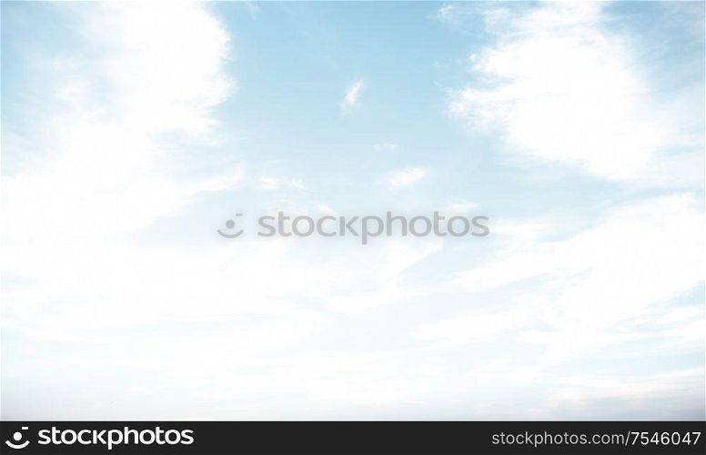 Sky bright pastel colors. Summer tropical background. Sky bright pastel colors