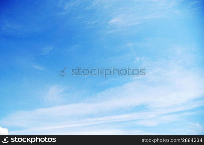 sky , clouds and trees landscape