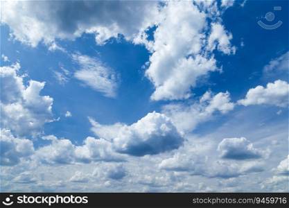 Sky clouds. Blue sky and white clouds background