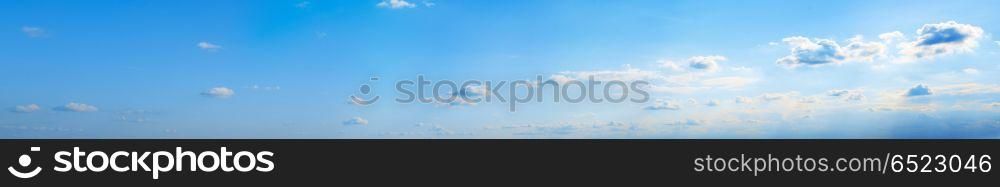 Sky clouds summer panorama. Sky clouds summer panorama background day photo