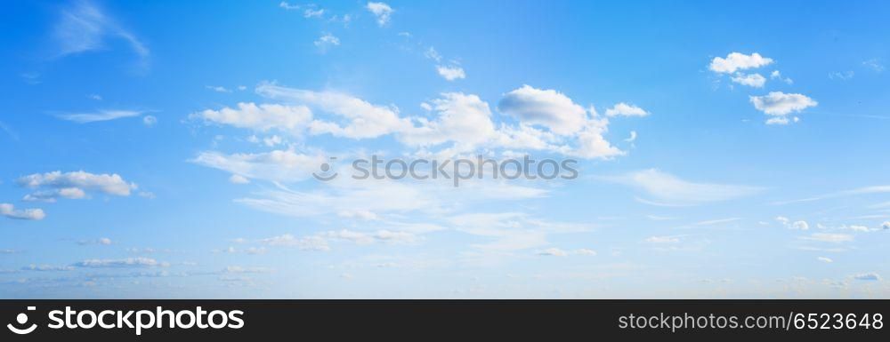 Sky clouds summer panorama. Sky clouds summer panorama background. Sky clouds summer panorama