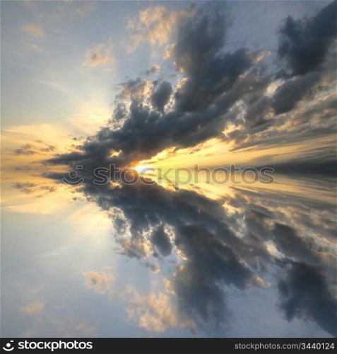 Sky cloudscape beautiful heaven and sunrise