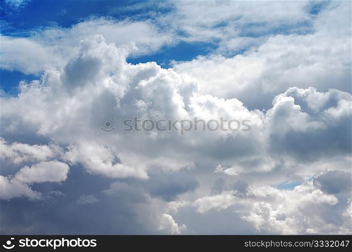 sky covered with clouds