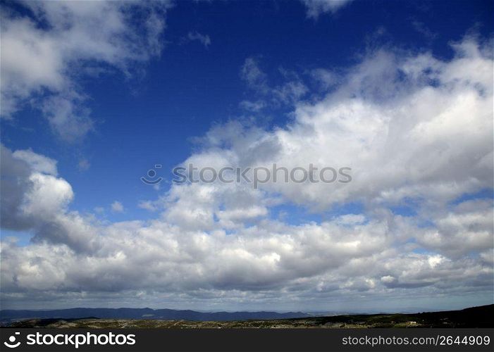 sky in blue with clouds daytime cloudscape in nature