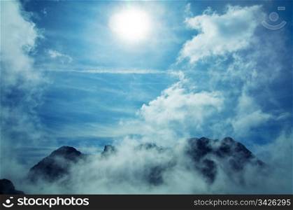 Sky mountains landscape. Tatra mountains