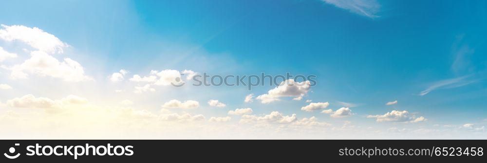 Sky panorama art day summer. Sky panorama art day summer tropical background. Sky panorama art day summer