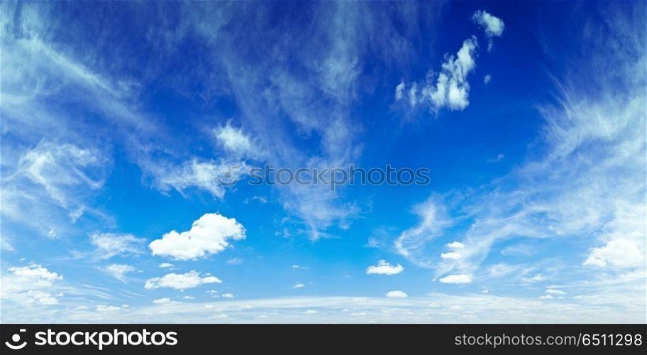 Sky panorama background. Sky panorama. Summer day shot air background. Sky panorama background