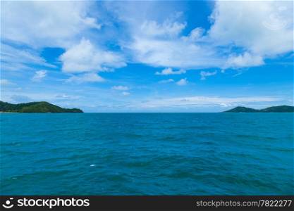 Sky, sea and islands natural attractions of Thailand. Natural beauty.