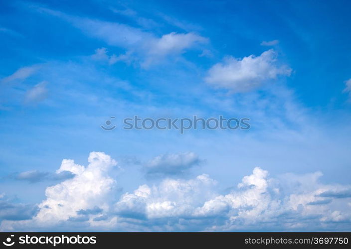 sky with clouds and sun