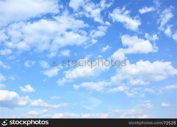 Sky with clouds, may be used as background