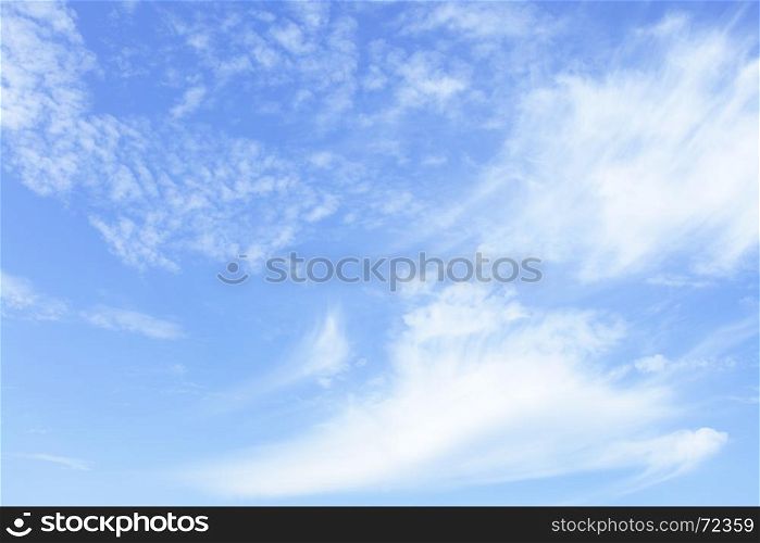 Sky with light clouds, may be used as background