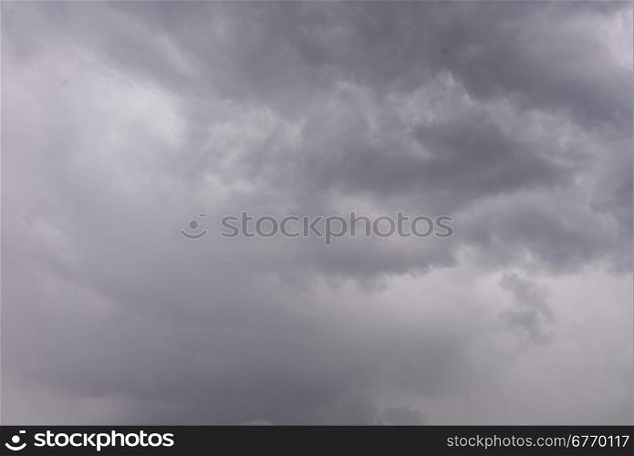 sky with rainy clouds