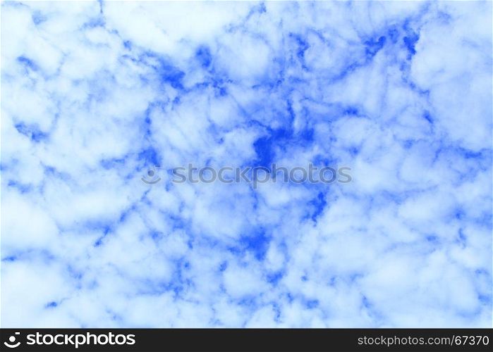 sky with white clouds. beautiful white clouds on blue sky background