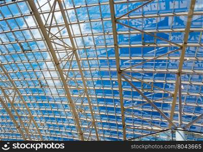 Skylight window abstract architectural background indoor perspective,