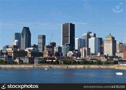 Skyline of downtown Montreal, Canada
