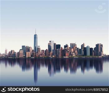 Skyline of New York City, USA