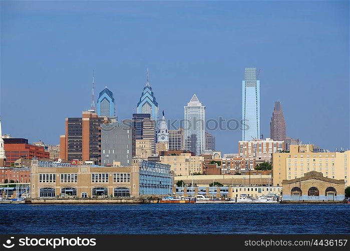 Skyline of Philadelphia, Pennsylvania. No brand names or copyright objects.