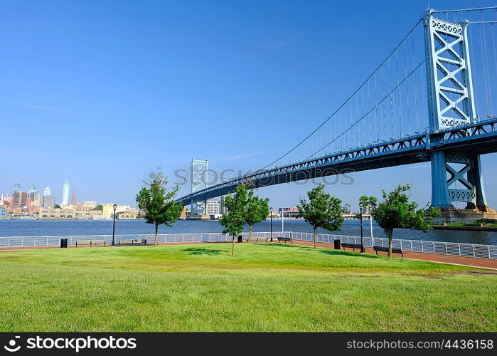 Skyline of Philadelphia, Pennsylvania. No brand names or copyright objects.