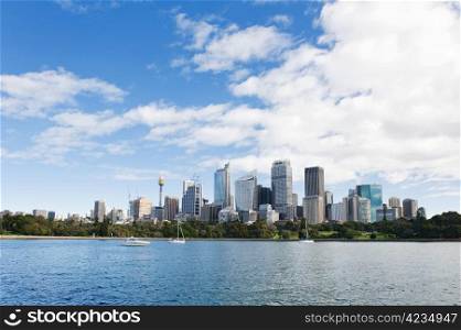 skyline of Sydney with city central business district