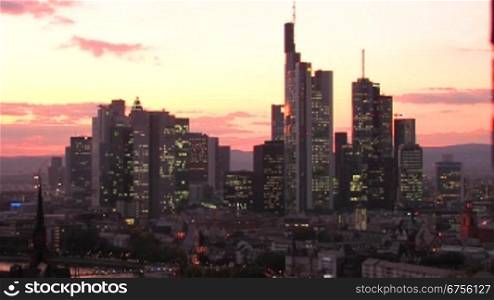 Skyline von Frankfurt am Main als Beispiel fnr den Energiebedarf einer Gro?stadt.