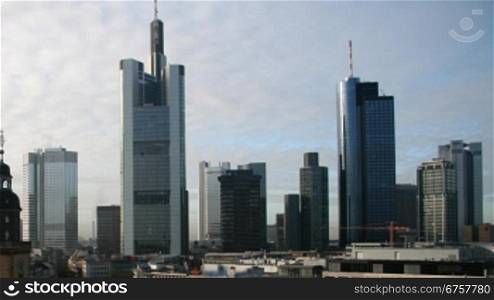 Skyline von Frankfurt bei Tag