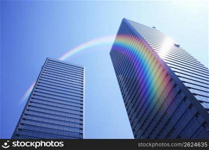Skyscraper and Rainbow
