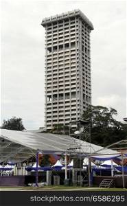Skyscraper on the Merdeka square in Kuala Lumpur, Malaisya