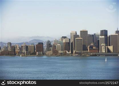 Skyscrapers at waterfront, San Francisco, California, USA