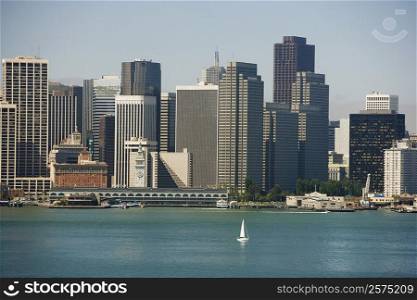 Skyscrapers at waterfront, San Francisco, California, USA