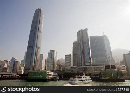 Skyscrapers, Hong Kong Harbour, Hong Kong, China