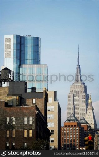 Skyscrapers in a city, Empire State Building, Manhattan, New York City, New York State, USA