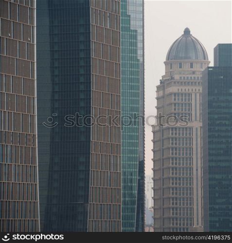 Skyscrapers in a city, Pudong, Shanghai, China