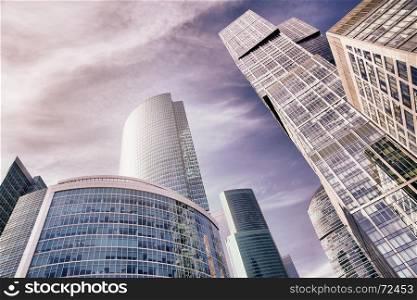 Skyscrapers of Moscow city, Russia