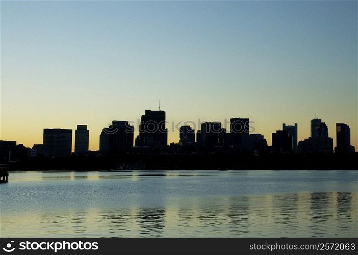Skyscrapers on a waterfront, Charles River, Boston, Massachusetts, USA