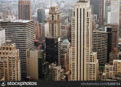 Skyscrapers on Manhattan. Midtown, Manhattan, New York City, USA.