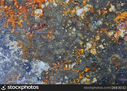 Slate stone background texture rusty orange and gray