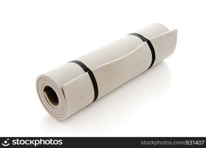 Sleep mat. Isolated over white.