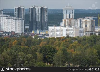 sleeping area of the city of Minsk. Belarus.