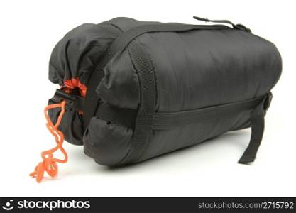Sleeping bag isolated on a white backgroun
