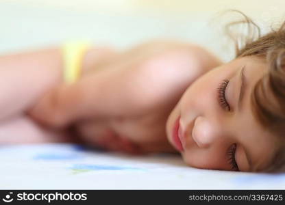 sleeping girl