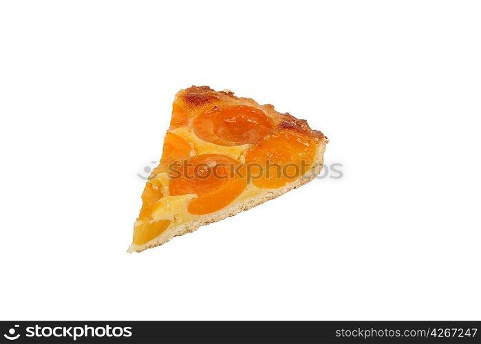 Slice of apricot tart