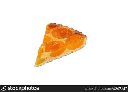 Slice of apricot tart