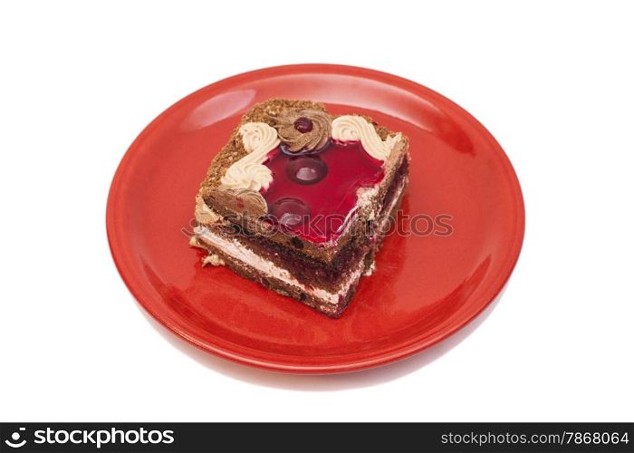 Slice Of Cake On dish
