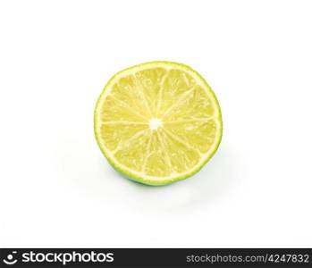 Slice of fresh lime