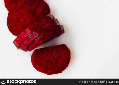 sliced beets. High resolution photo. sliced beets