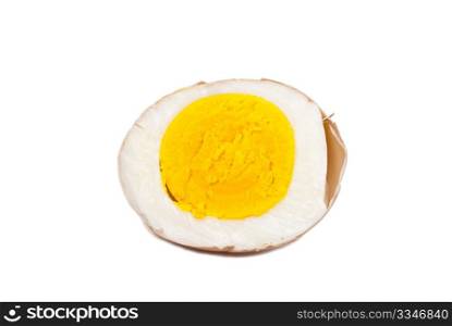 Sliced boiled egg